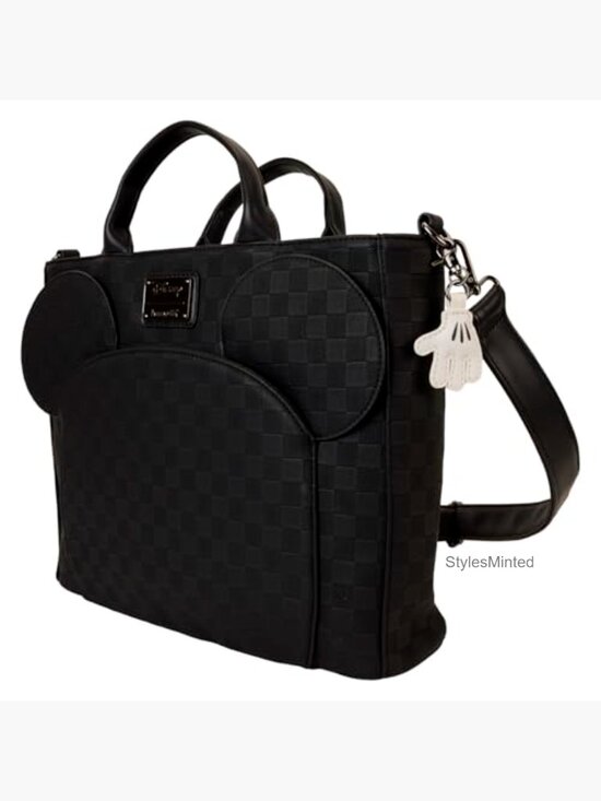Convertible Backpack & Tote Bag with Faux Leather and Adjustable Straps